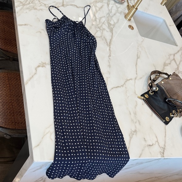 Rouje Navy Polka Dot Maxi Dress - Picture 4 of 4